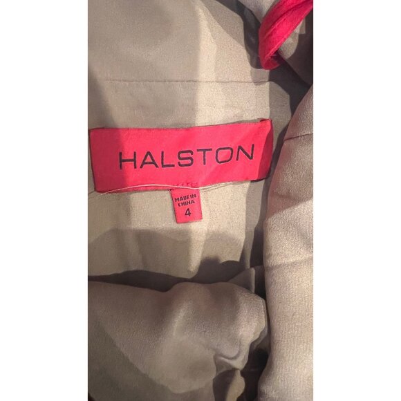 HALSTON Yvonne brown Sequin Sleeveless Midi Dress size 4 NWOT - Picture 10 of 11